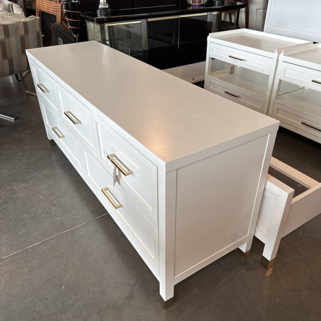 Bassett Tidewater 5 Drawer Dresser- 68X20X29H