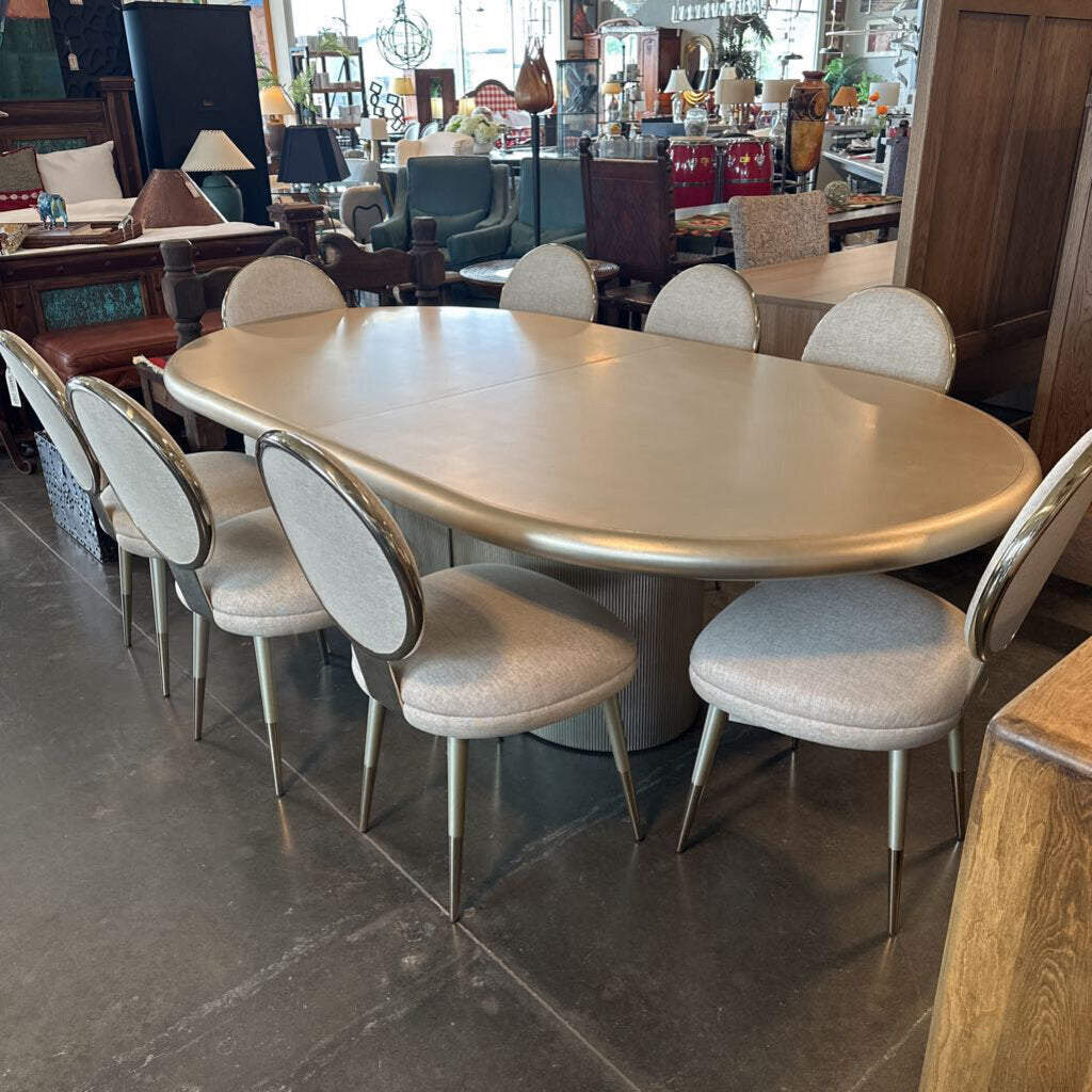 Caracole Classic Love Dining Table W/ 8 Dining Chairs-90X48X30