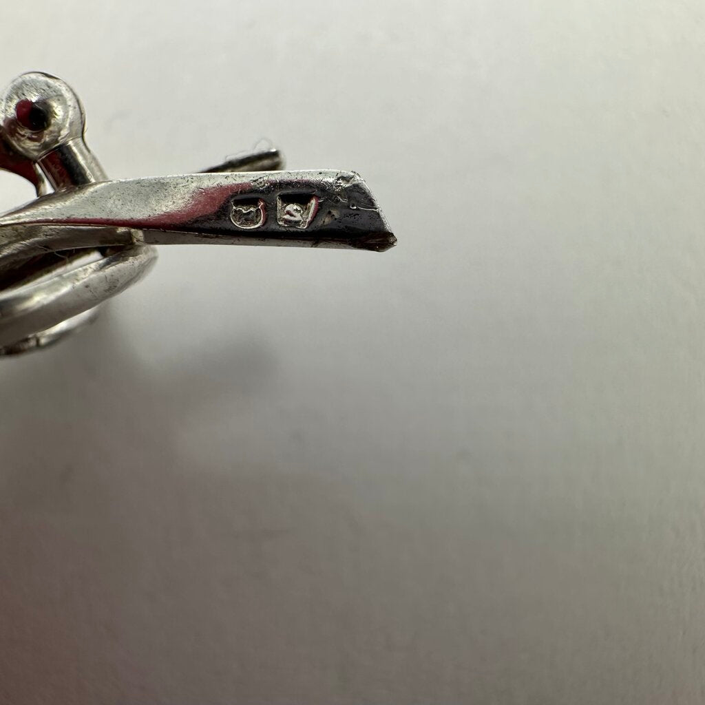 Vintage Mikimoto Sterling Silver 19 Akoya Pearl Floral Branch Brooch Pin Signed
