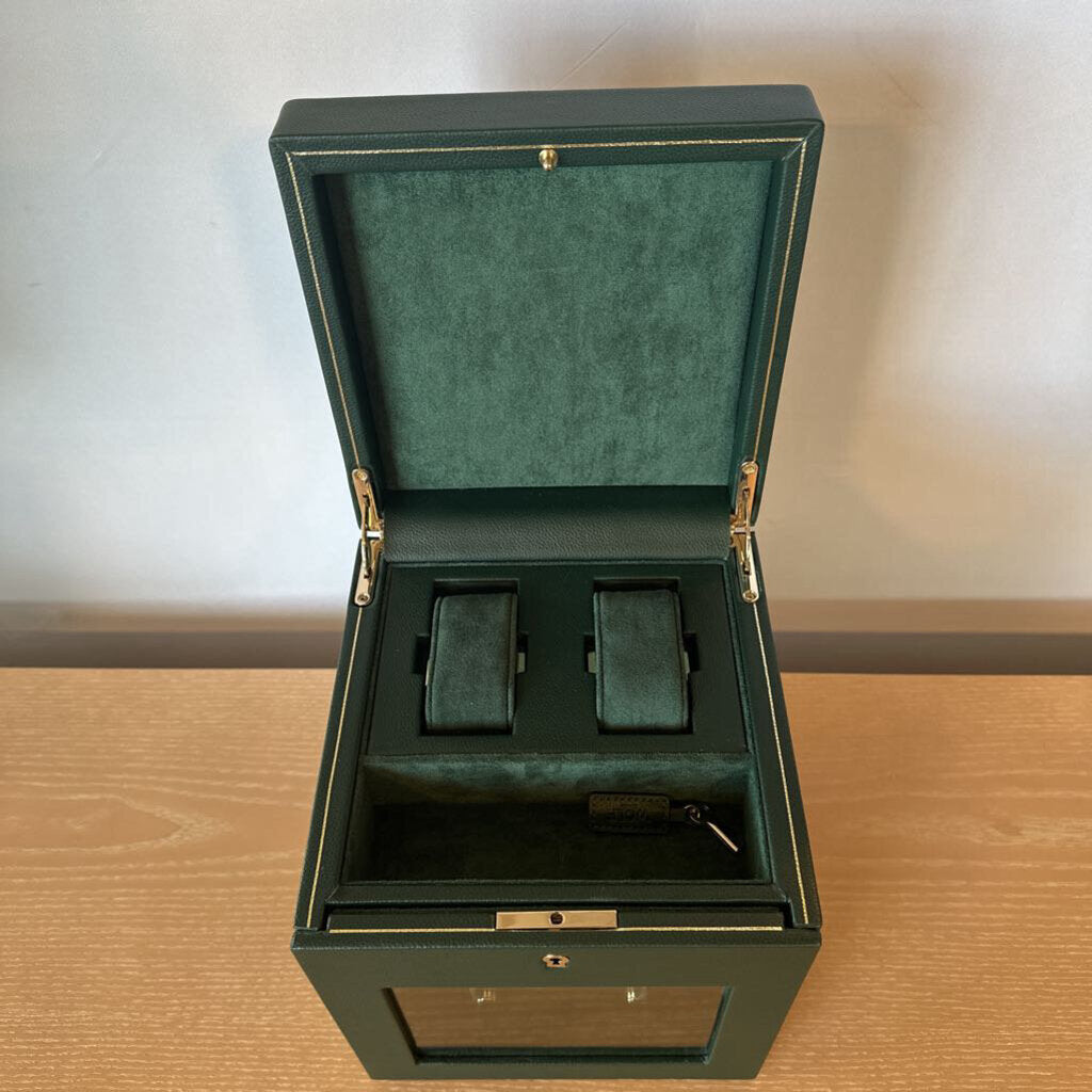 Wolf British Racing Green Single Watch Winder- 7.75X7.75X10H