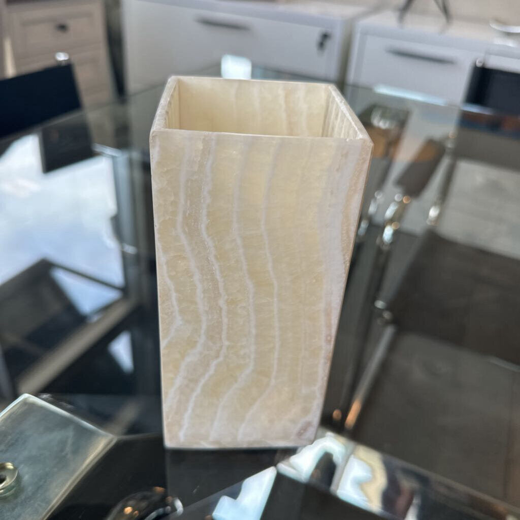 Hollowick Alabaster Candle Holder - 3X3X6.5H