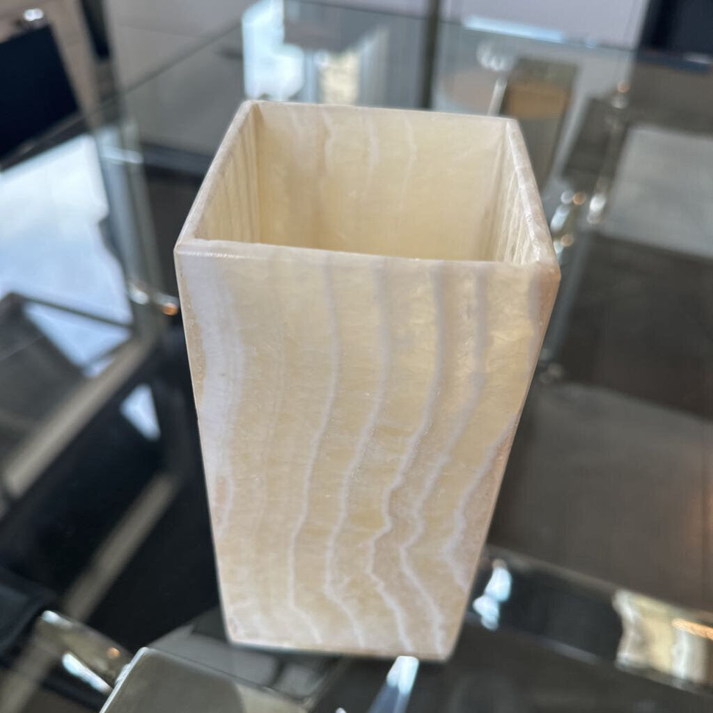 Hollowick Alabaster Candle Holder - 3X3X6.5H
