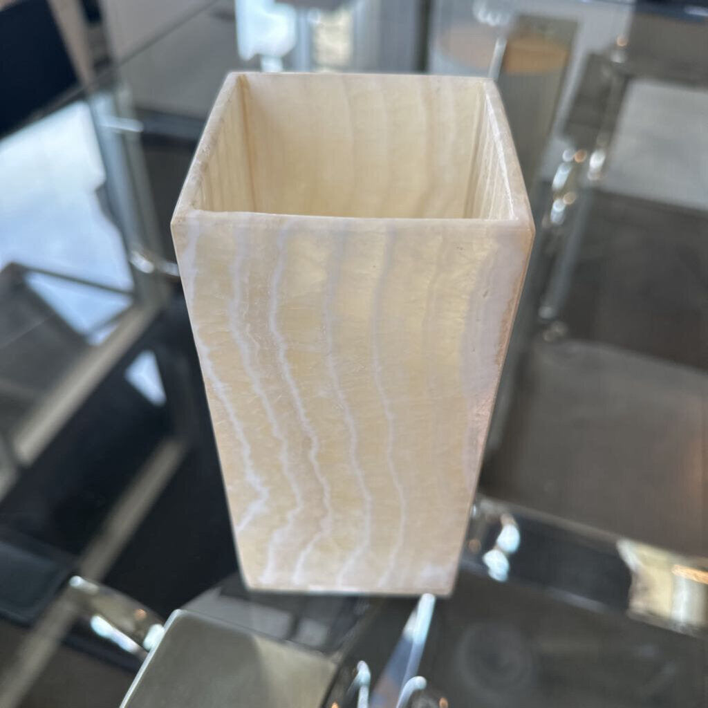 Hollowick Alabaster Candle Holder - 3X3X6.5H