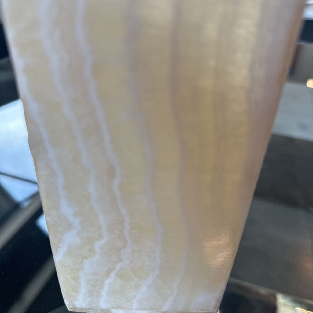 Hollowick Alabaster Candle Holder - 3X3X6.5H