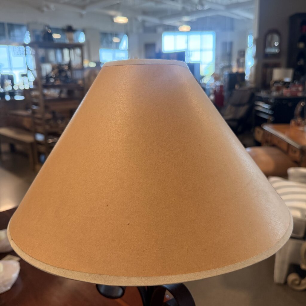 Wrought Iron Scroll Table Lamp