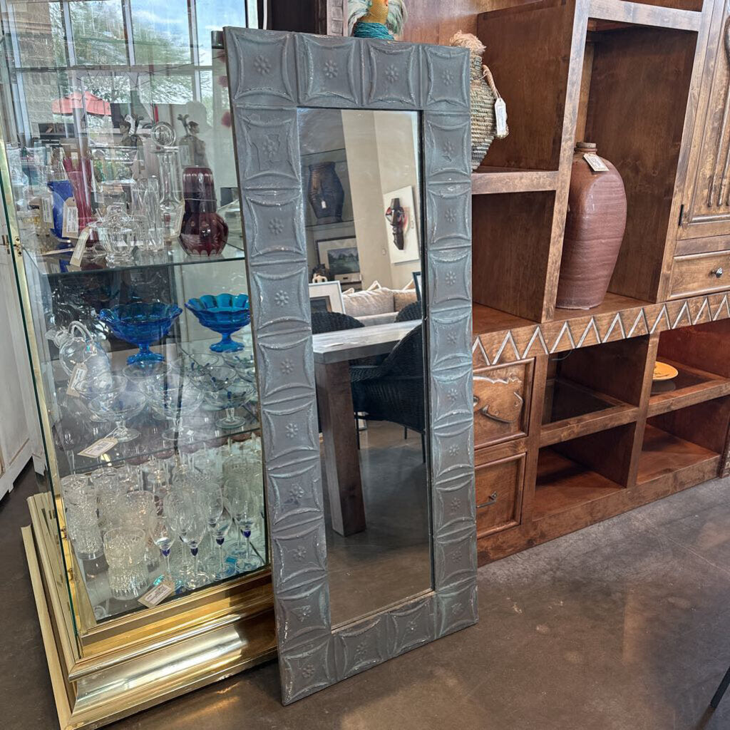 Painted Ceiling Tin Mirror - 24X1X60H