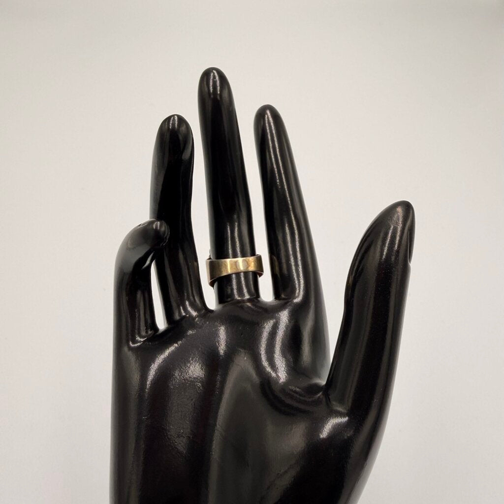 Vintage Sterling Silver Baltic Amber Ring Size 8