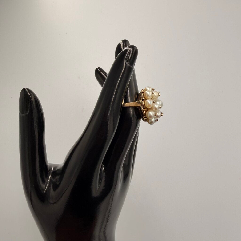 14k Gold Multi Gemstone Bypass Ring Size 6