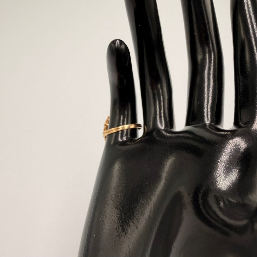 14k Gold Lapis Lazuli Marquise Cocktail Ring Size 5.5