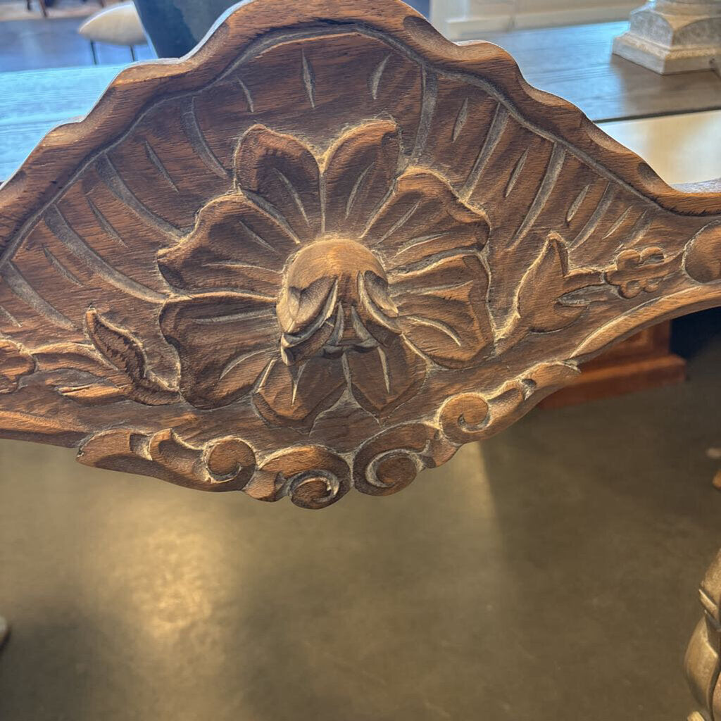 Vintage Carved Wood Mirror- 28X2X40H
