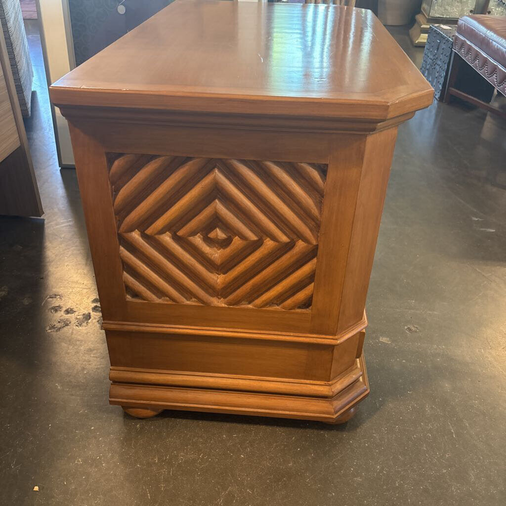 2 Door Console W/ Diamond Pattern- 21X36X27.5H