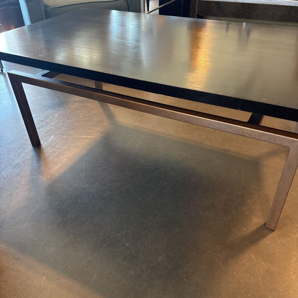 Sherrill Occasional Wood & Metal Coffee Table-28X50X19H - AS IS