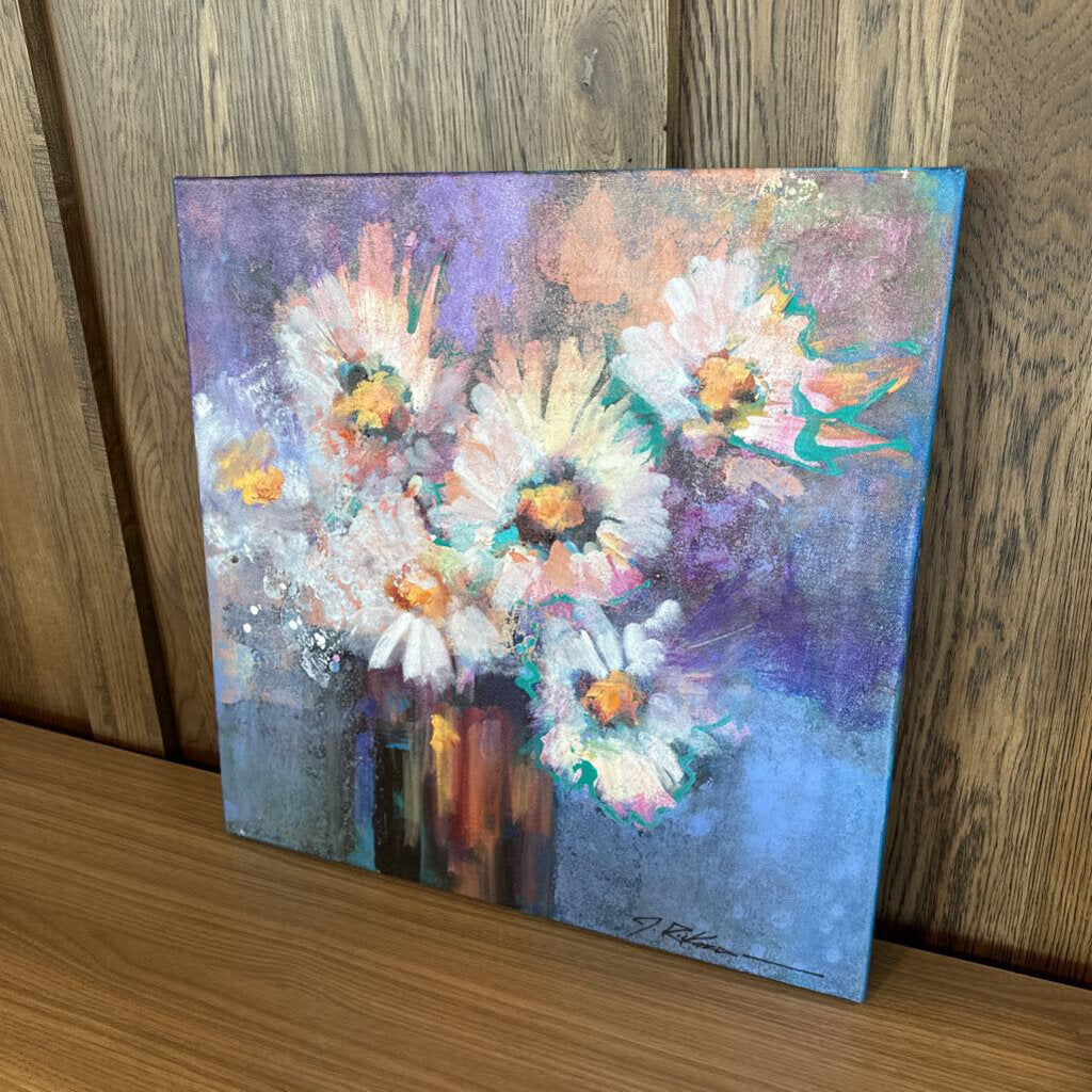 Original 5 Daisy Art By Jack Rickard - 20X20