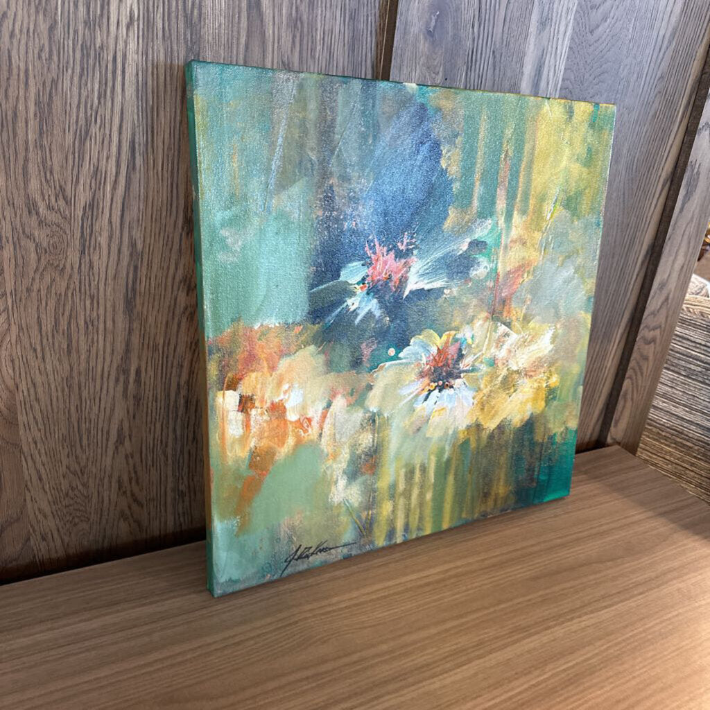 Original Saguaro W/White Blooms By Jack Rickard - 20X20