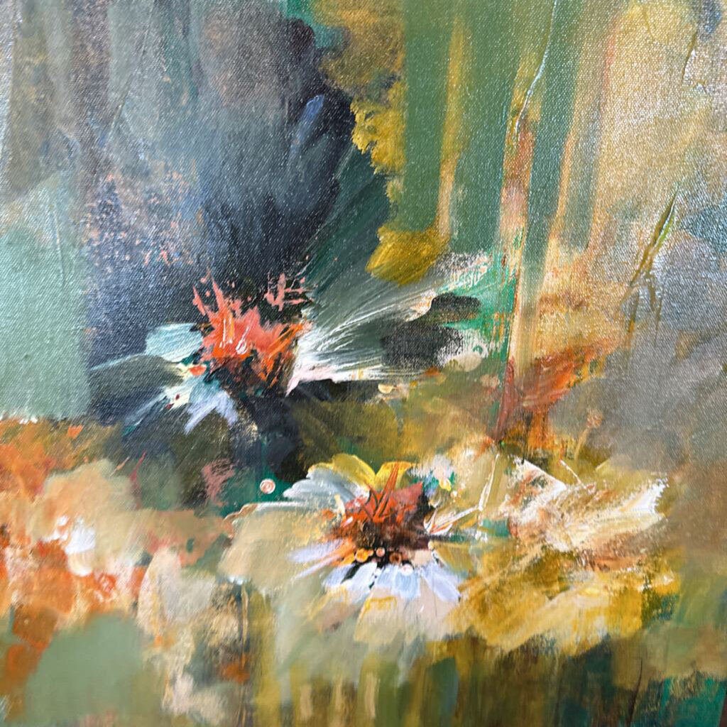 Original Saguaro W/White Blooms By Jack Rickard - 20X20