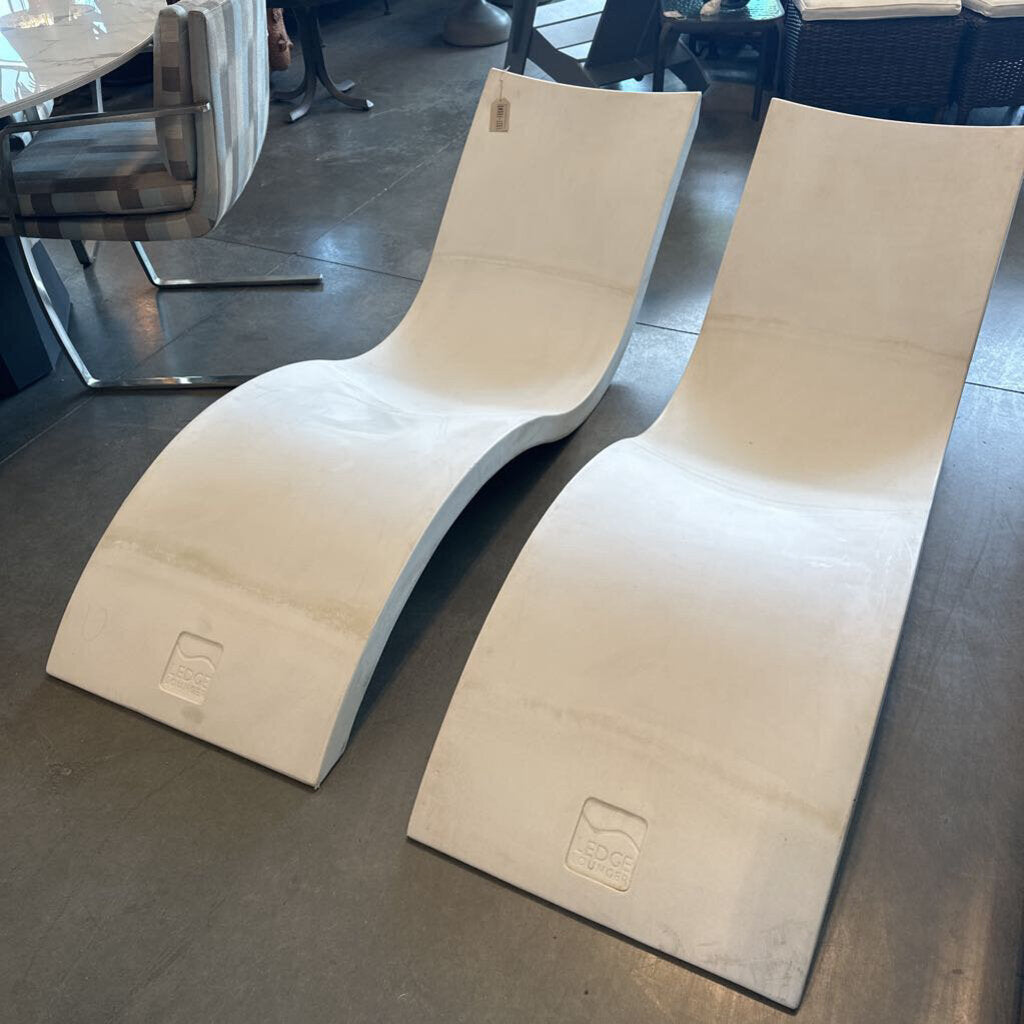 Ledge Lounger Signature Chaise - Pair - 71X22X21 - AS IS