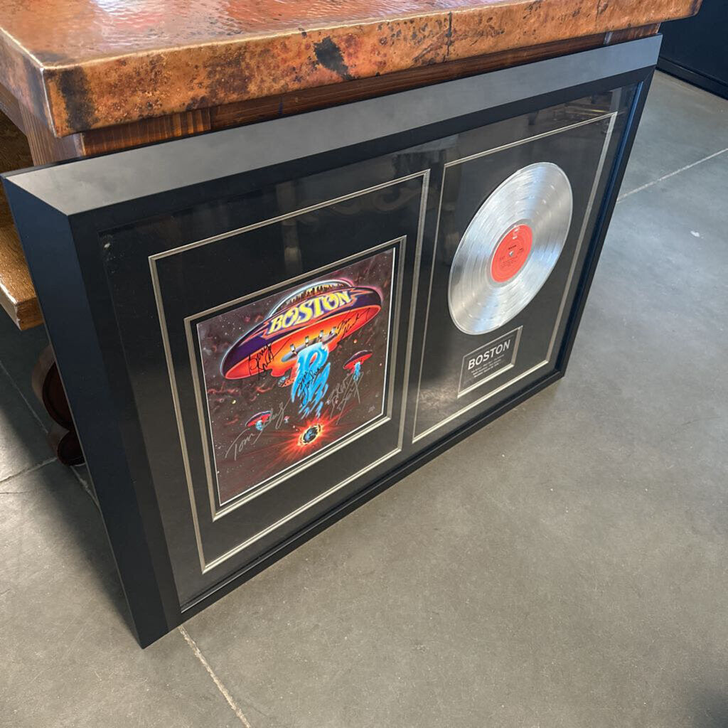 Boston Debut Album Hand Signed By Members- 40X3X28