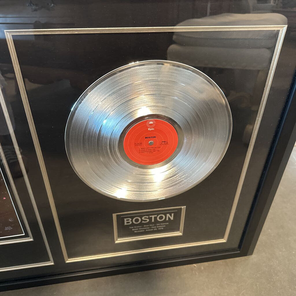Boston Debut Album Hand Signed By Members- 40X3X28