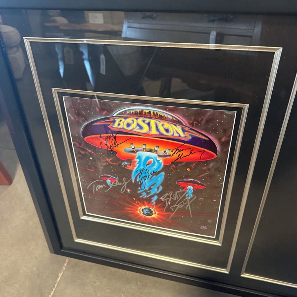 Boston Debut Album Hand Signed By Members- 40X3X28