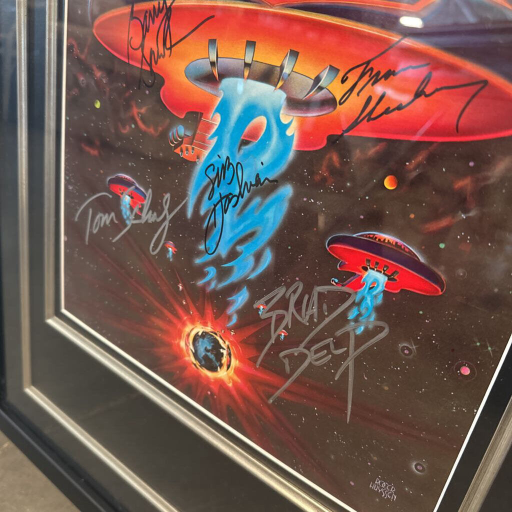 Boston Debut Album Hand Signed By Members- 40X3X28