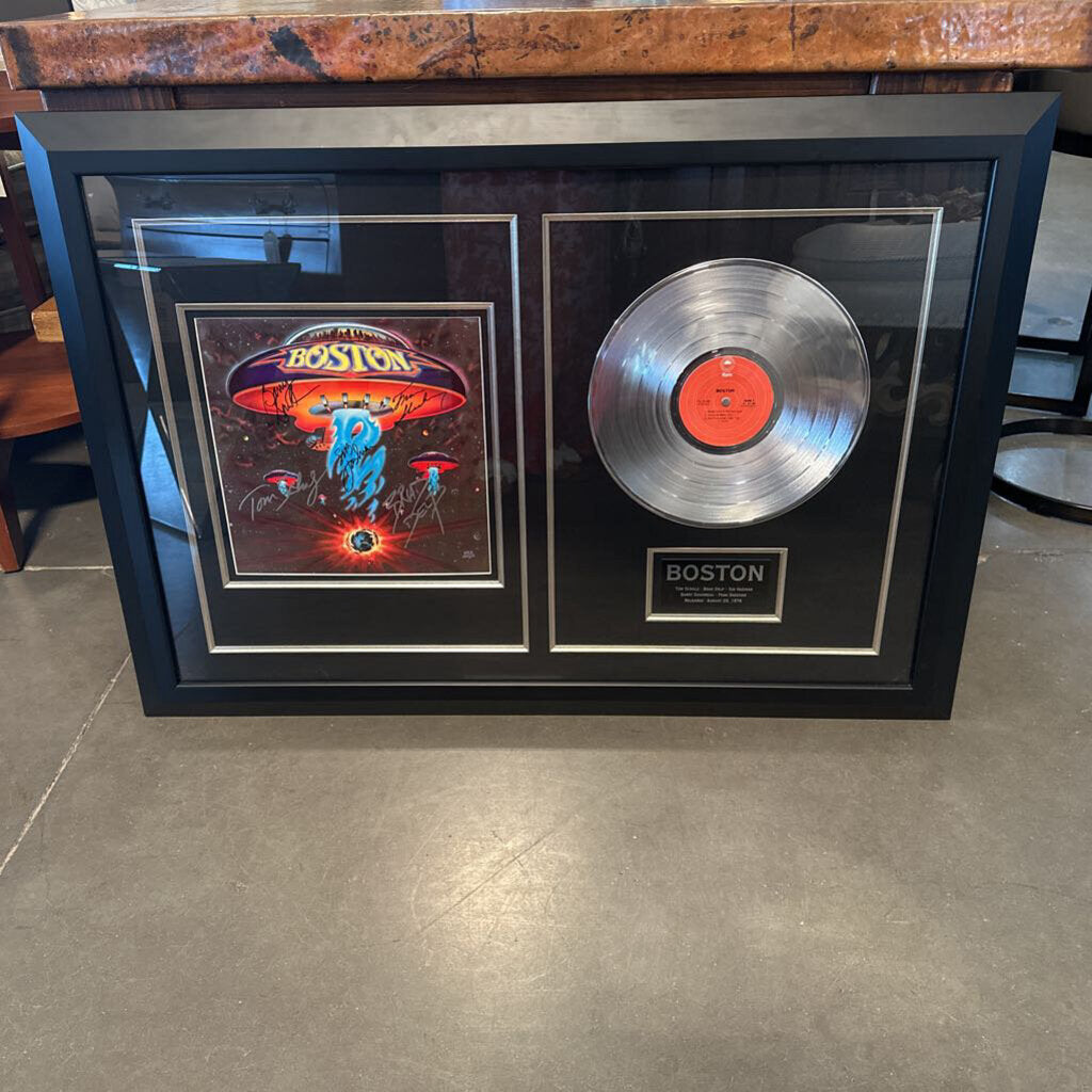 Boston Debut Album Hand Signed By Members- 40X3X28