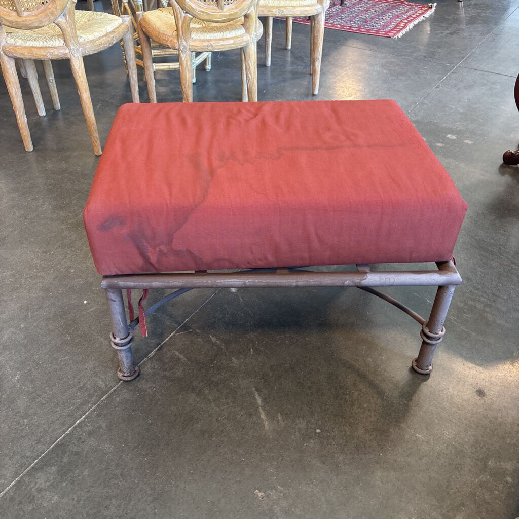 Arizona Iron Chairs W/ Single Ottoman- Pair - 36X27X40H