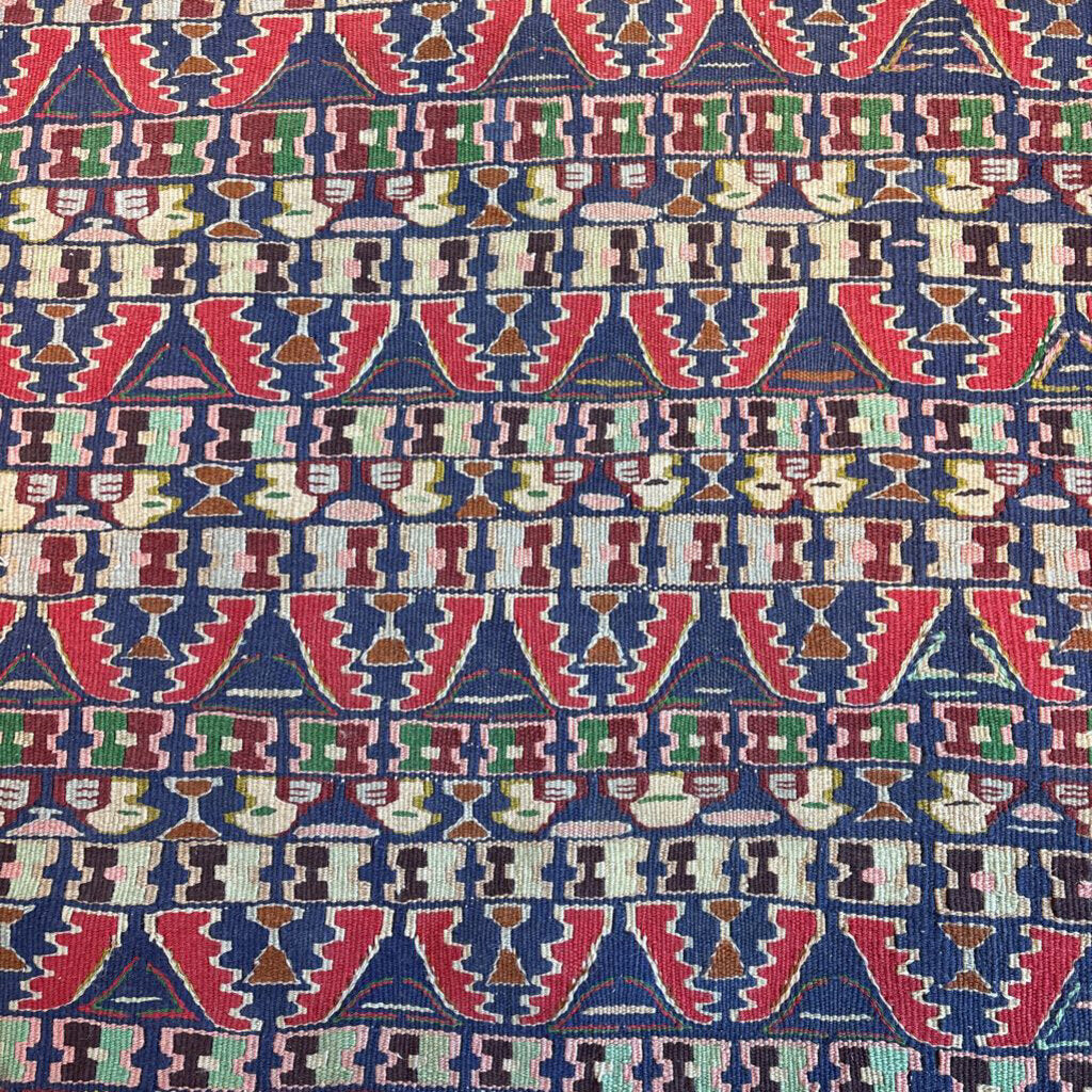 Vintage Red Kilim Runner- 9'7"X3'3"