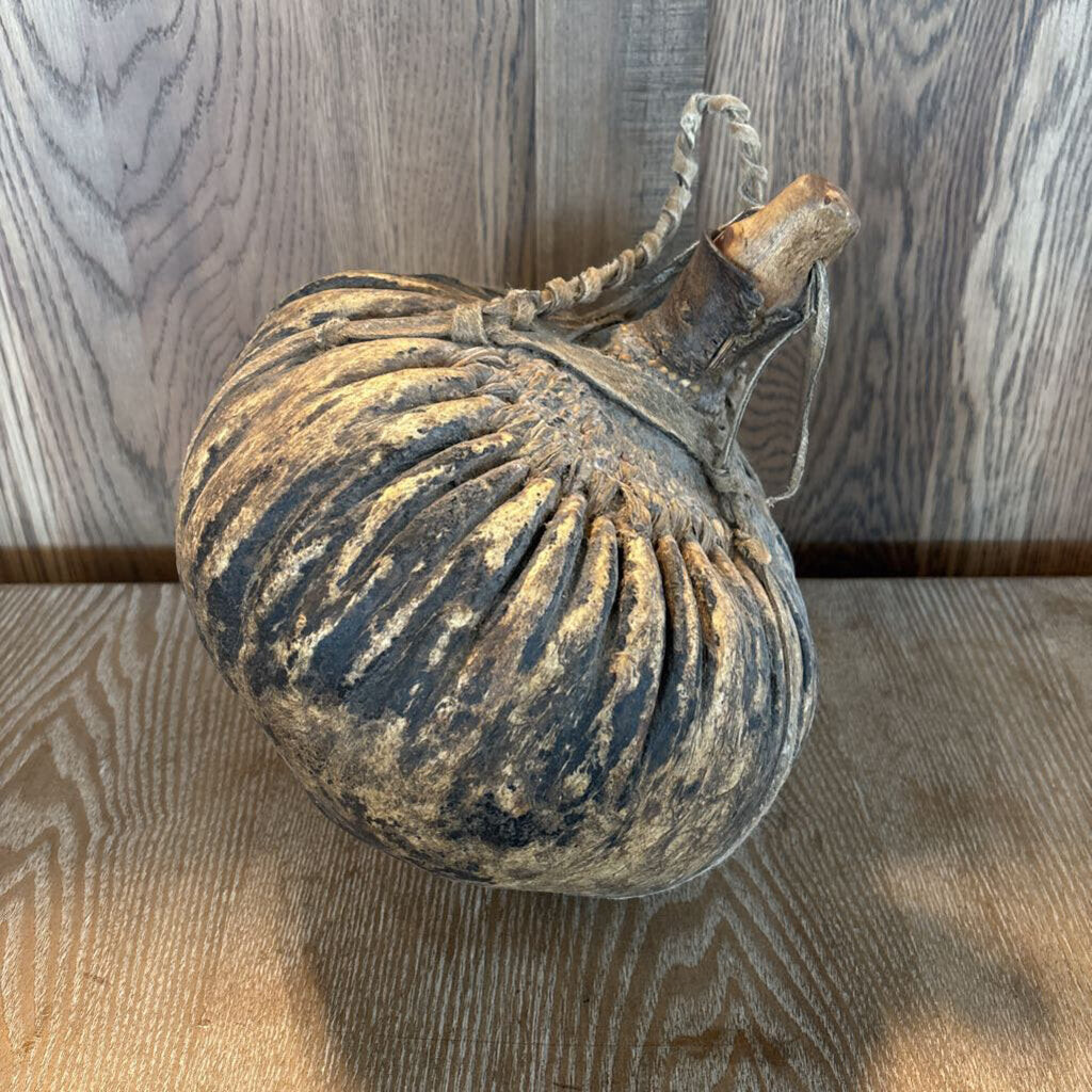 Antique Gourd Vessle- 12X11X11