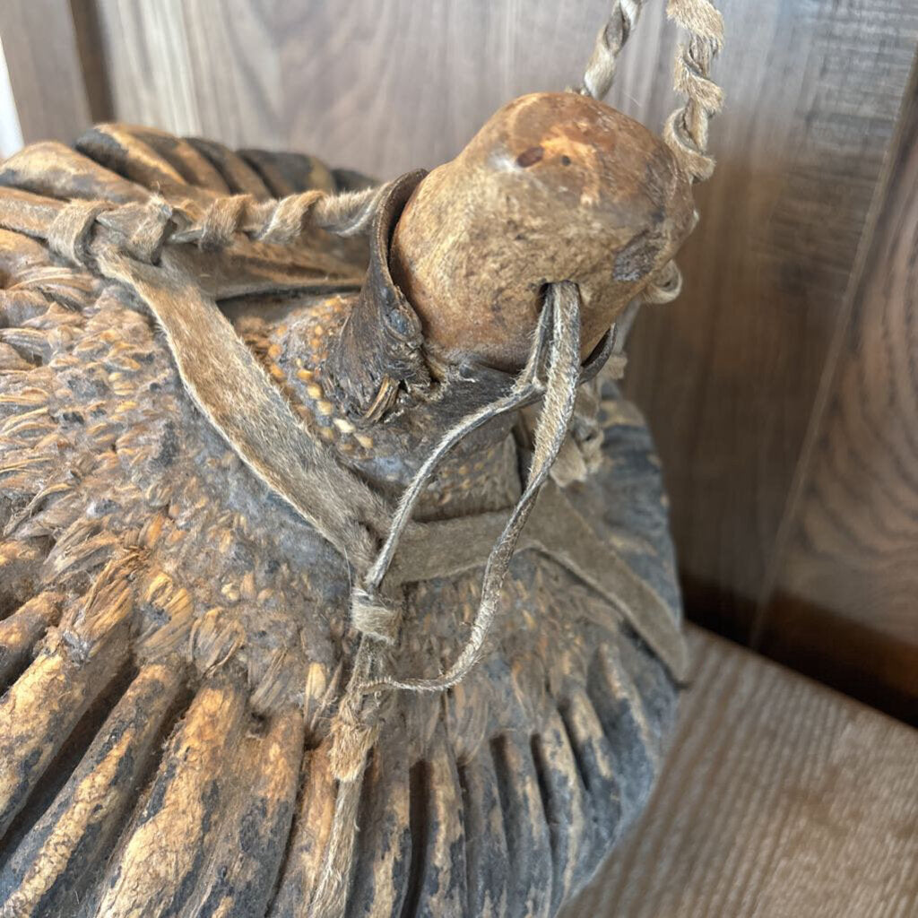 Antique Gourd Vessle- 12X11X11