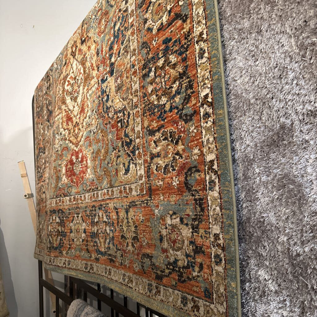 Karastan Spice Market Dhahar Aquamarine Rug- 8X11