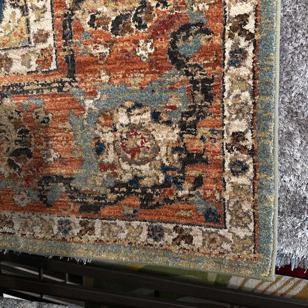 Karastan Spice Market Dhahar Aquamarine Rug- 8X11