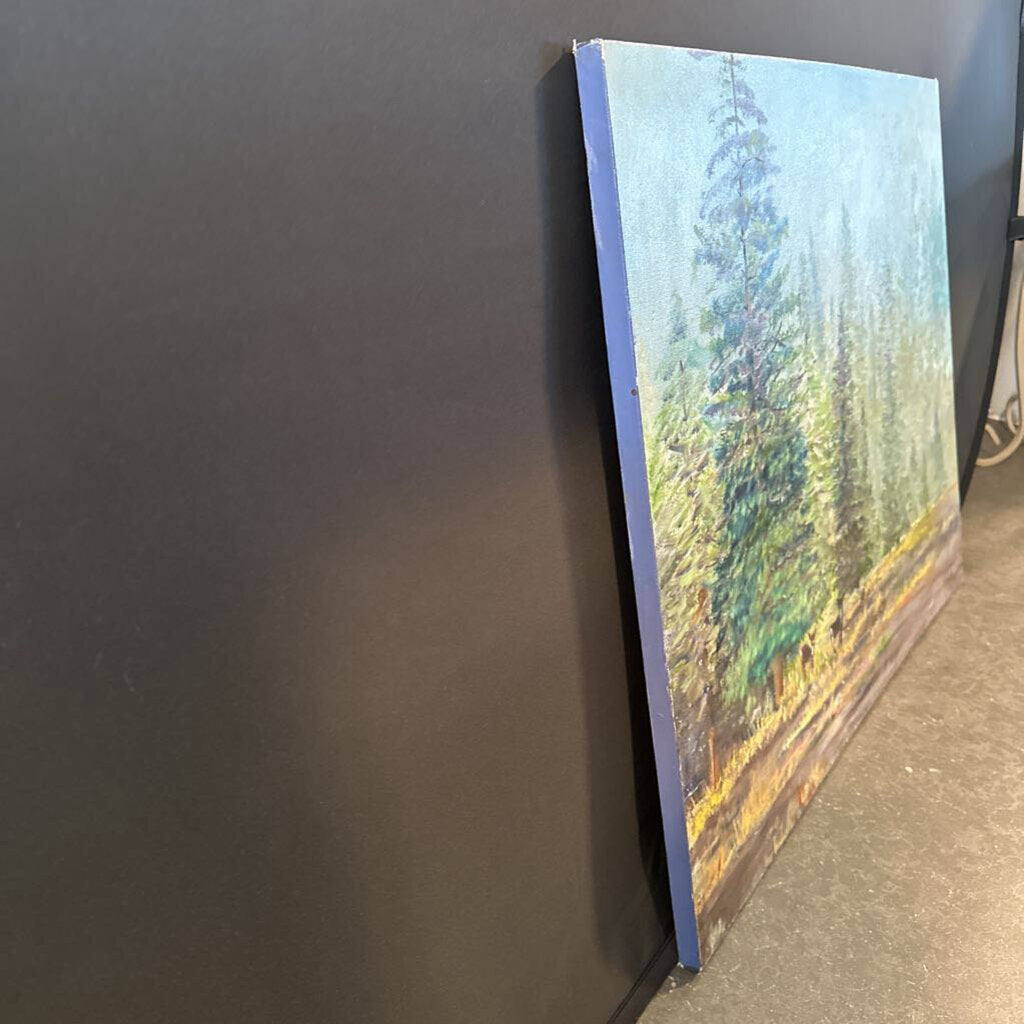Unframed Original Forest Art By Margherita Fray '06- 30X24