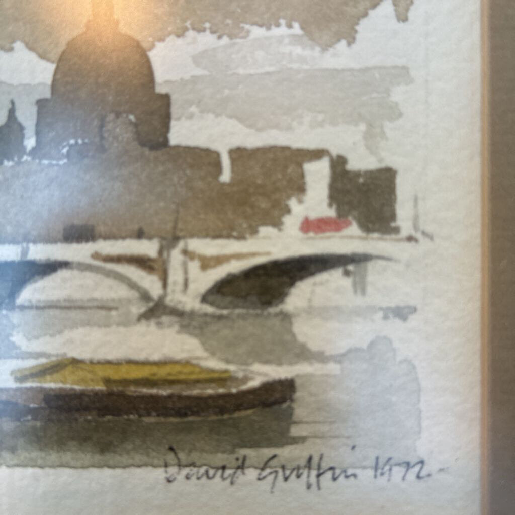 St. Paul's Watercolor by David Griffin - 15X .5X11H