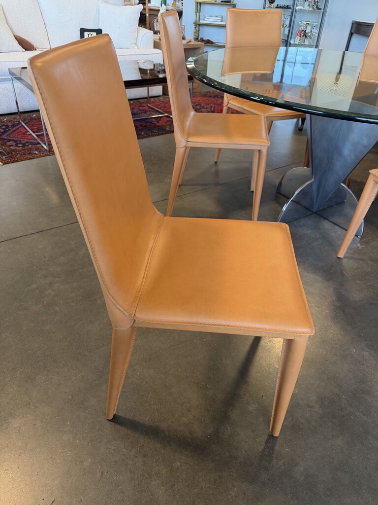 Latina Full Grain Leather Dining Chairs By Frag- Set of 6