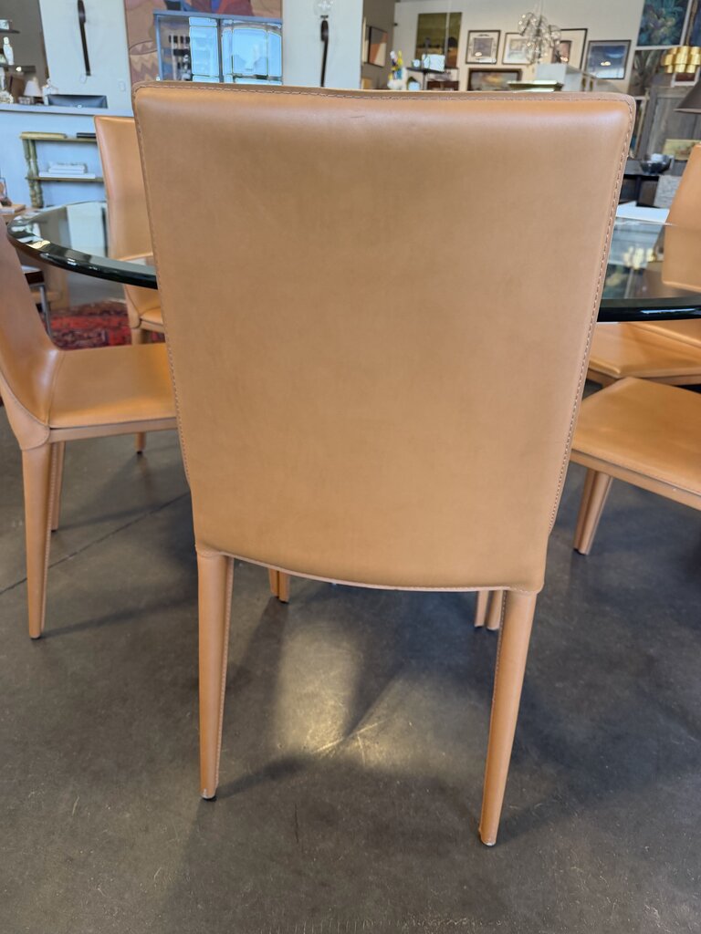 Latina Full Grain Leather Dining Chairs By Frag- Set of 6