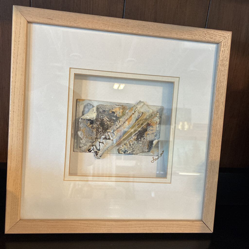 Mixed Media Signed Art #2 - 12X1.5X12