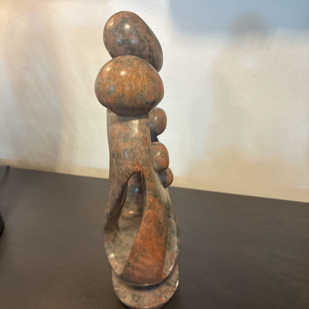 Shona Stone Family Sculpture - 5X4X12.5H
