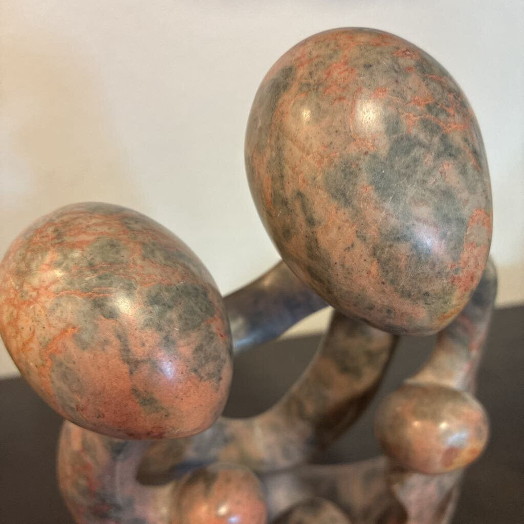 Shona Stone Family Sculpture - 5X4X12.5H