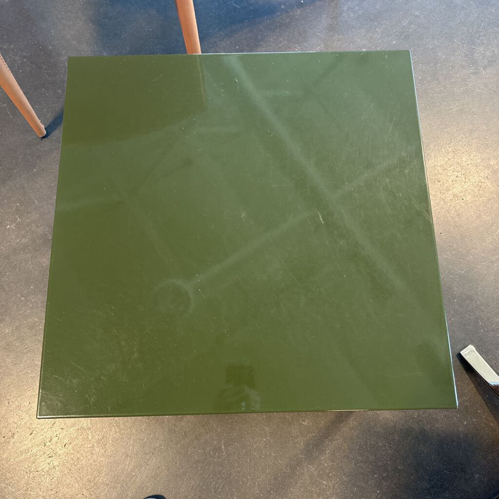Blu Dot Strut Green End Table - 20X20X18H -AS IS