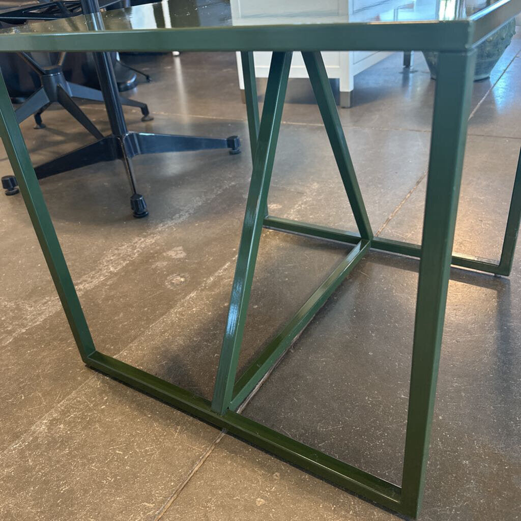 Blu Dot Strut Green End Table - 20X20X18H -AS IS