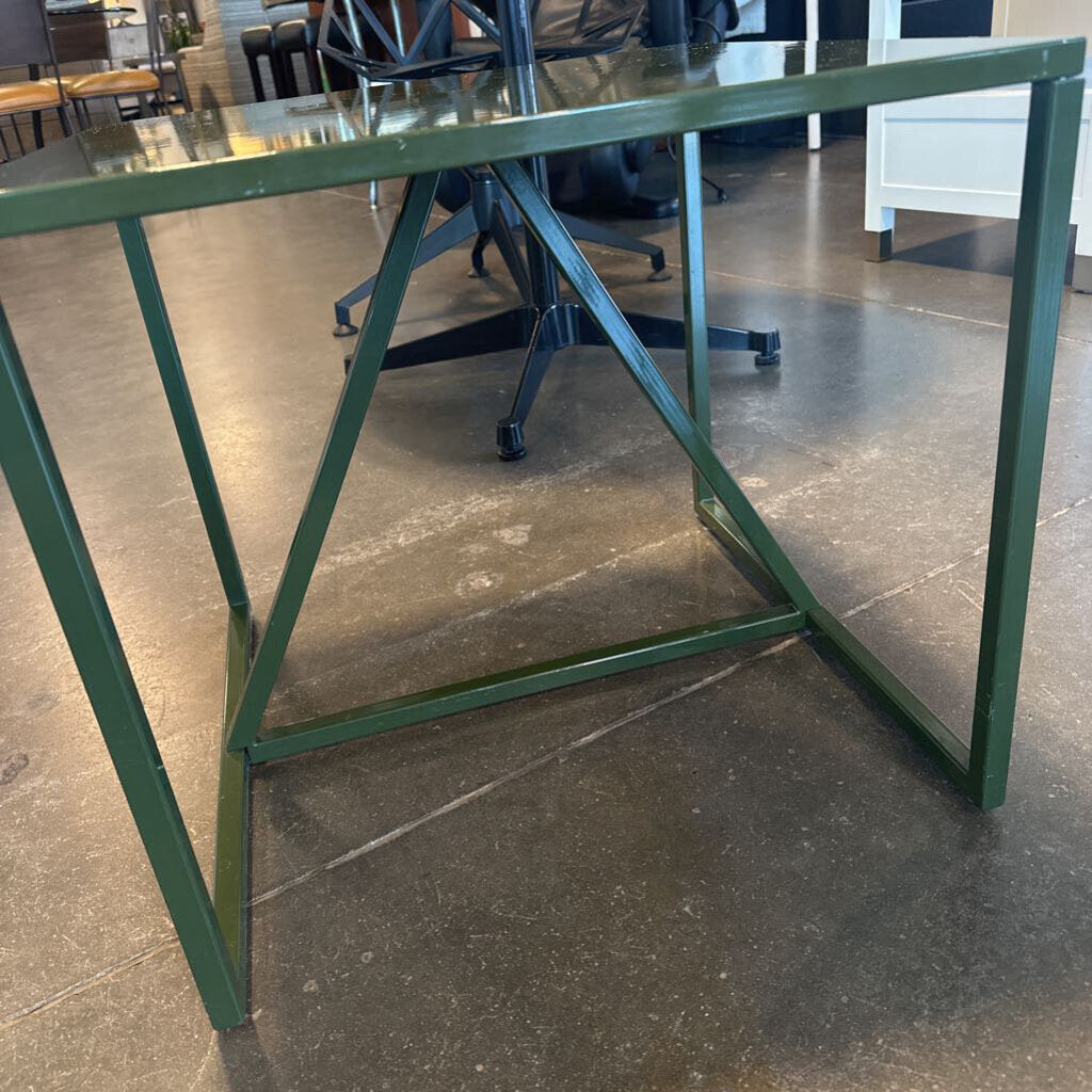 Blu Dot Strut Green End Table - 20X20X18H -AS IS