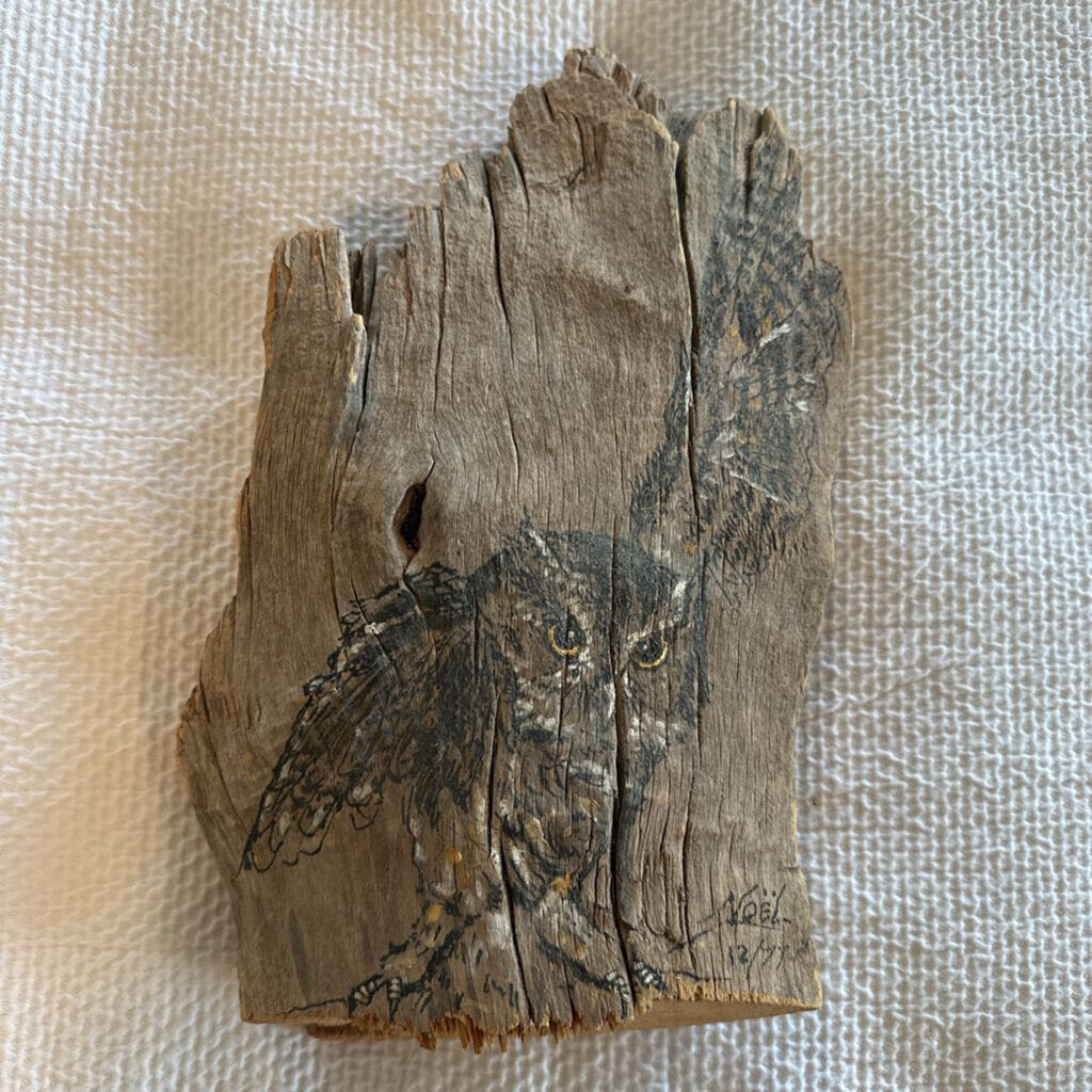 Vintage Wood Hand Painted Wildlife By Noel-Set of 3 - 5X2X27