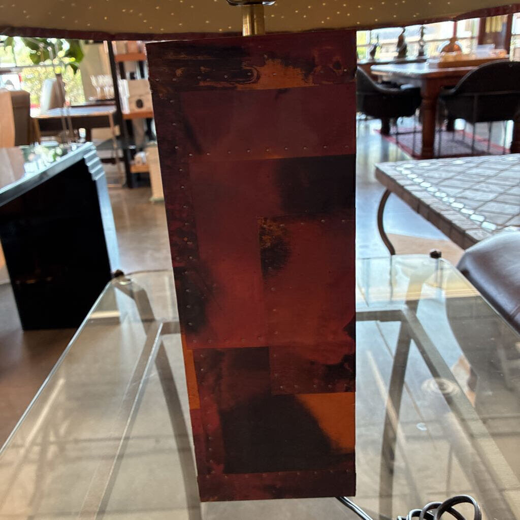 Copper Wrapped Lamp W/ Copper Shade - 21X23H