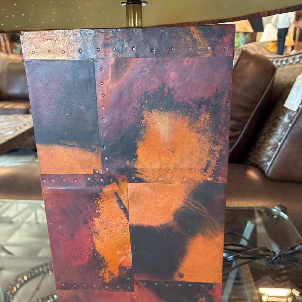 Copper Wrapped Lamp W/ Copper Shade - 21X23H
