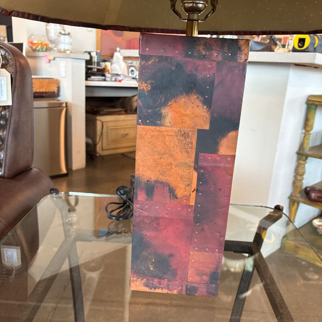Copper Wrapped Lamp W/ Copper Shade - 21X23H