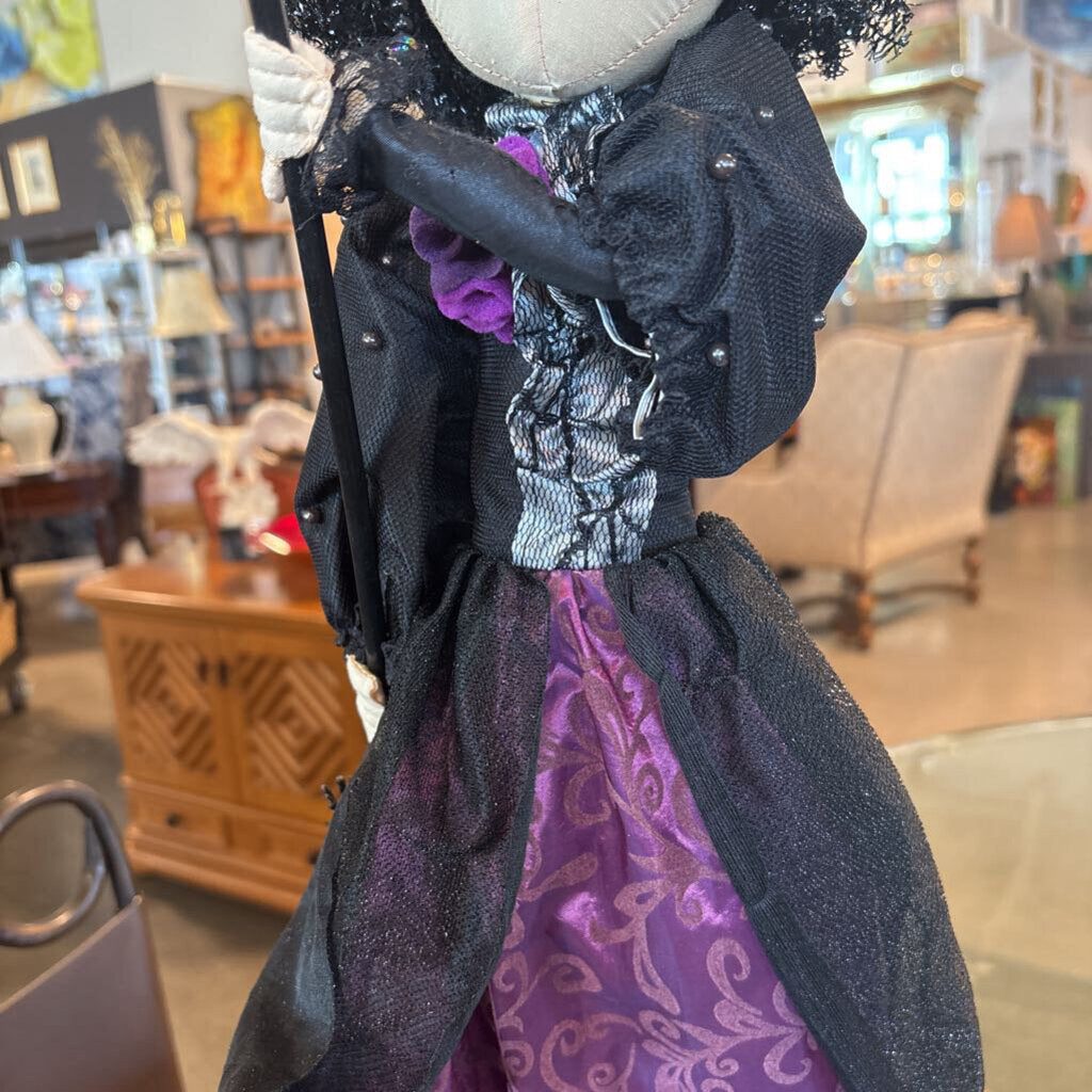 Wicked Websters Halloween Witch Doll - 12X6X27H