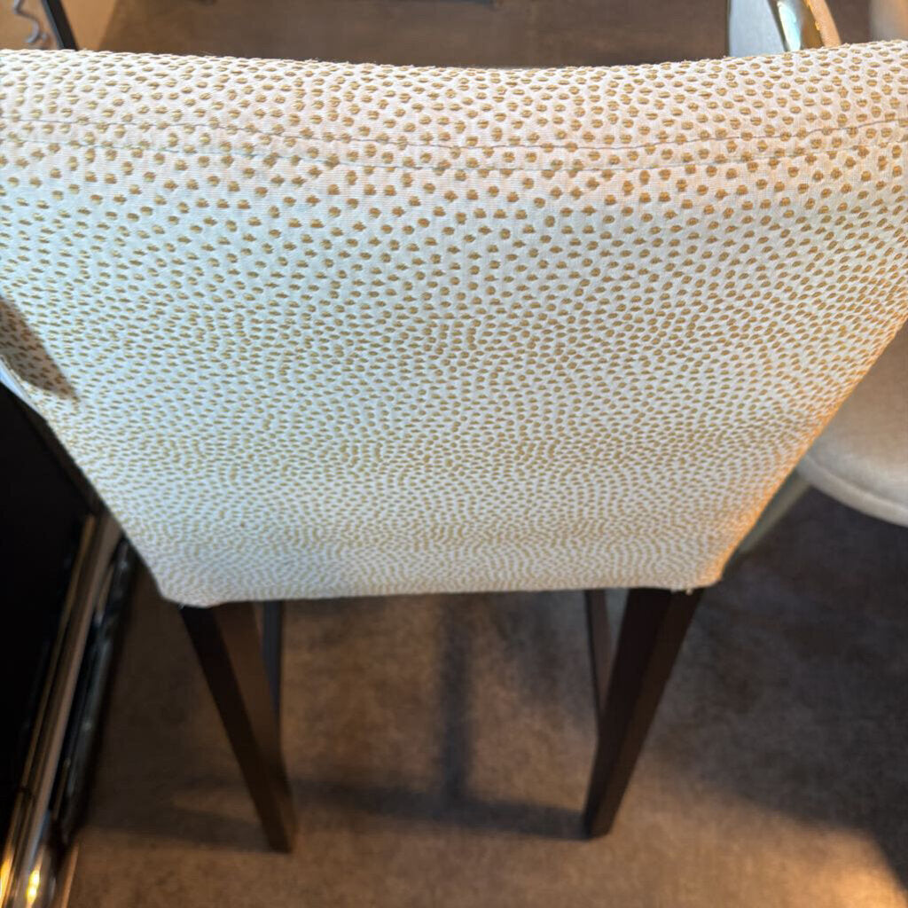C&B Ivory Upholstered Bar Stools- Pair - 30" Seat H