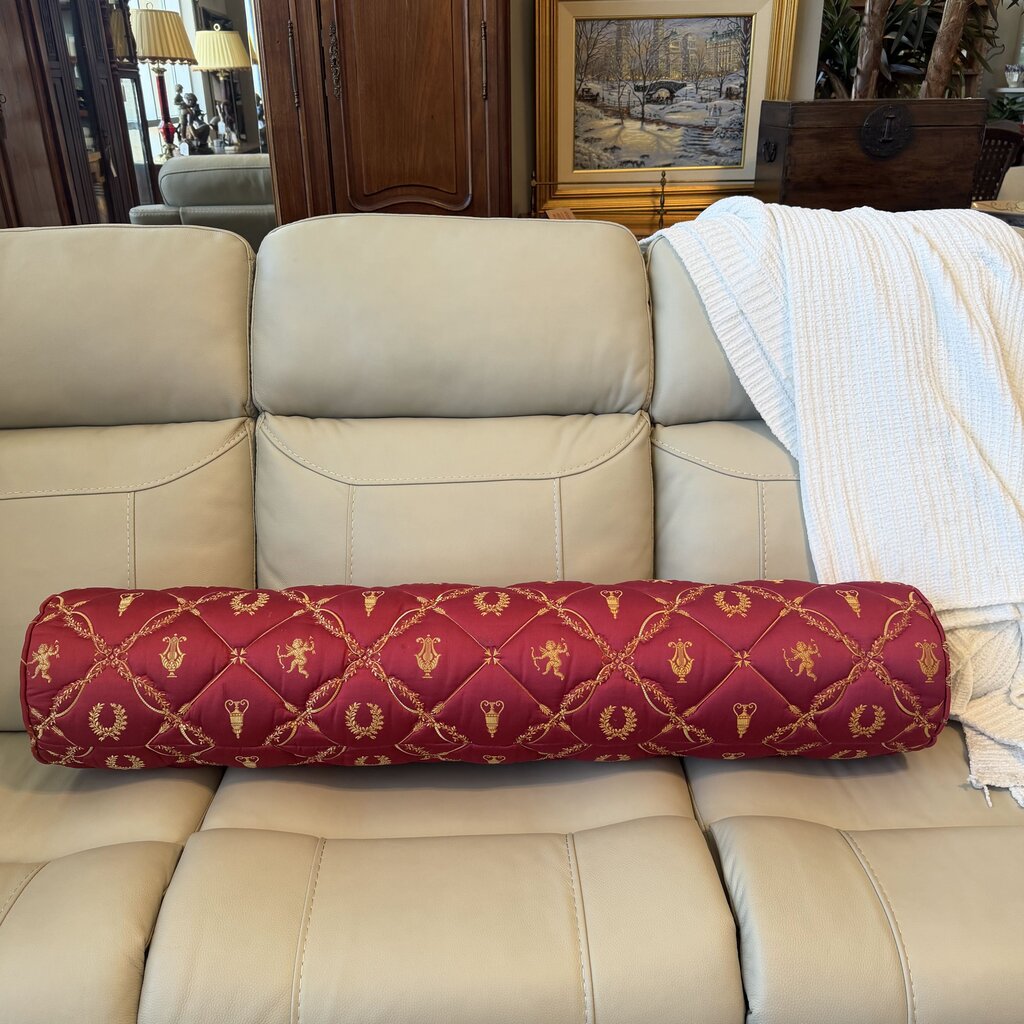 Antique Fabric Bolster Pillow- 49X9