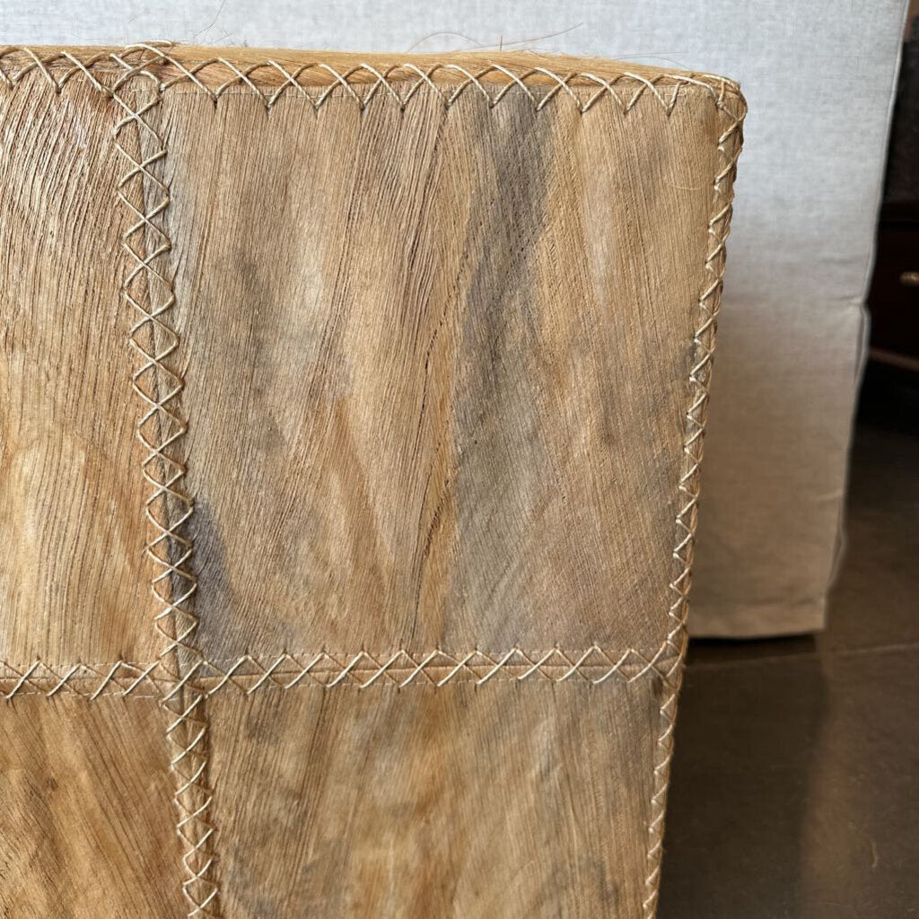Palm Frond Square Ottoman (2) - 16X16X17.5 - AS IS