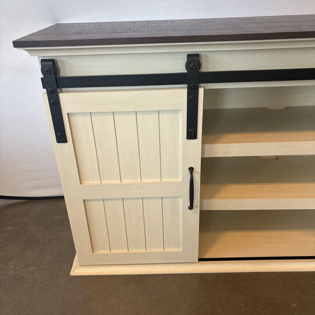 Orso TV Media Console W/ Sliding Doors-63X15X32-AS IS